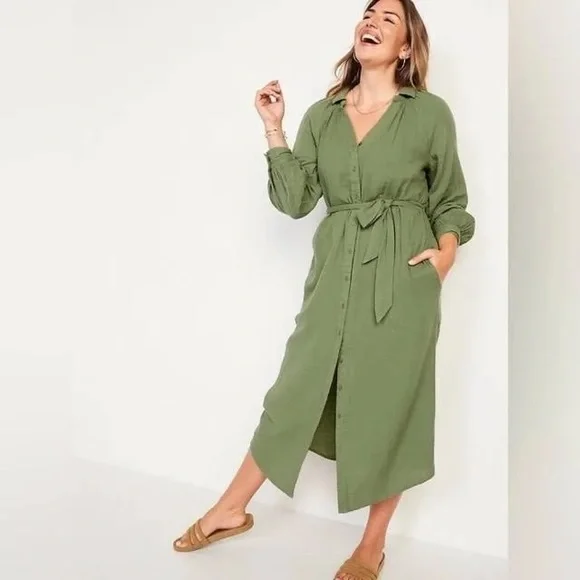 slim fit dress slacks Baltic Born Womens Naomi Short Sleeve Maxi Dress | Dark Sage main image 0